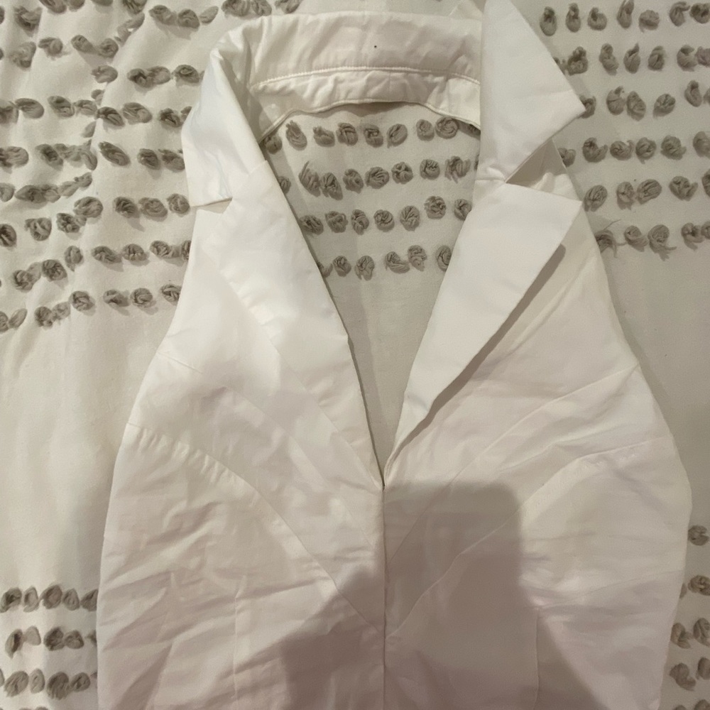 White halter crop top princes polly